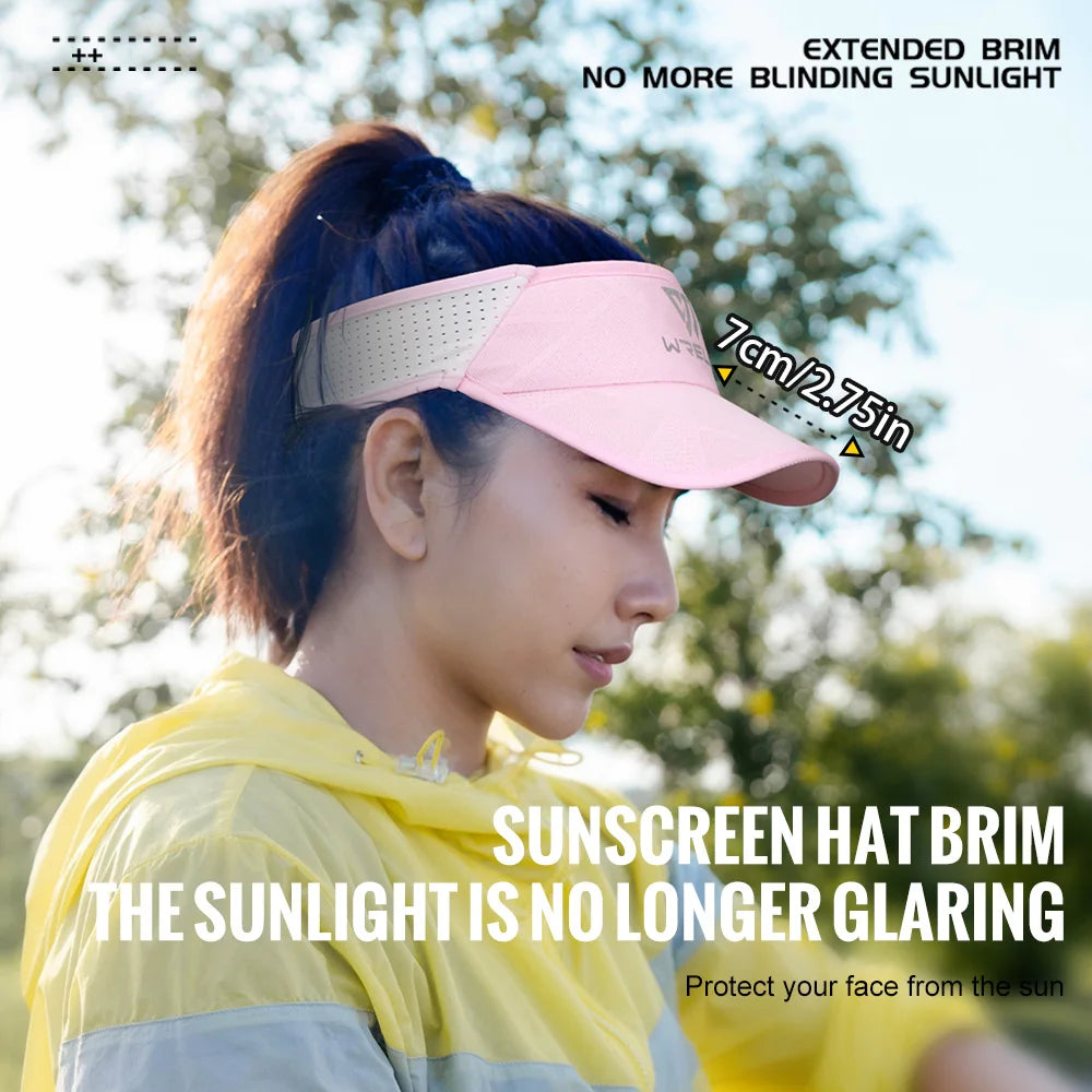 WRELS Sports Sun Visor Hat – Lightweight, Cooling & UV Protection for Running, Tennis & Golf