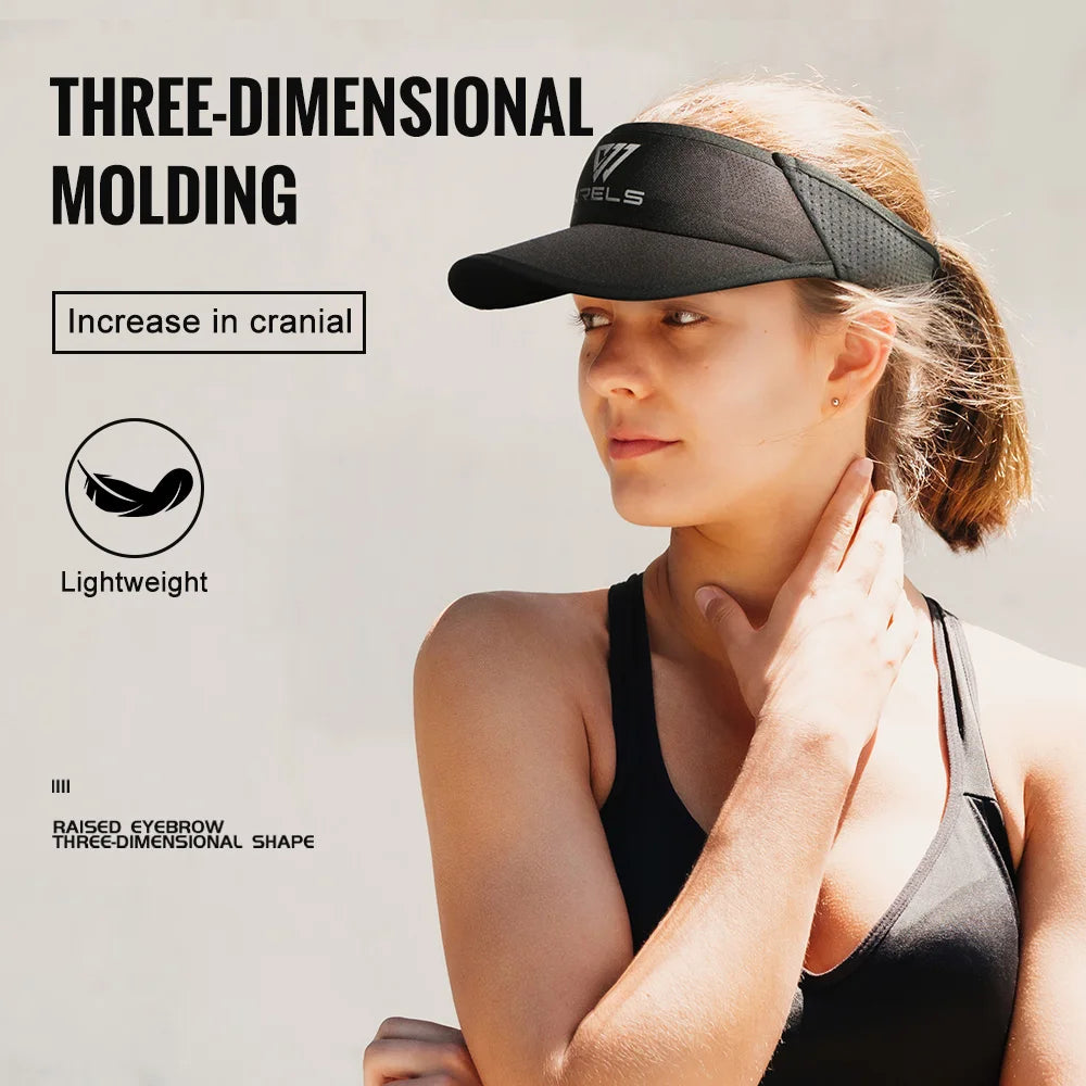 WRELS Sports Sun Visor Hat – Lightweight, Cooling & UV Protection for Running, Tennis & Golf