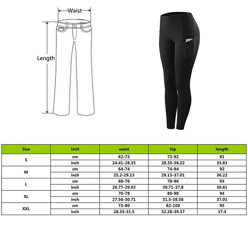 Women's Compression Apparel: Solid High Waisted Pants With Elastic Tummy Control / Rungear