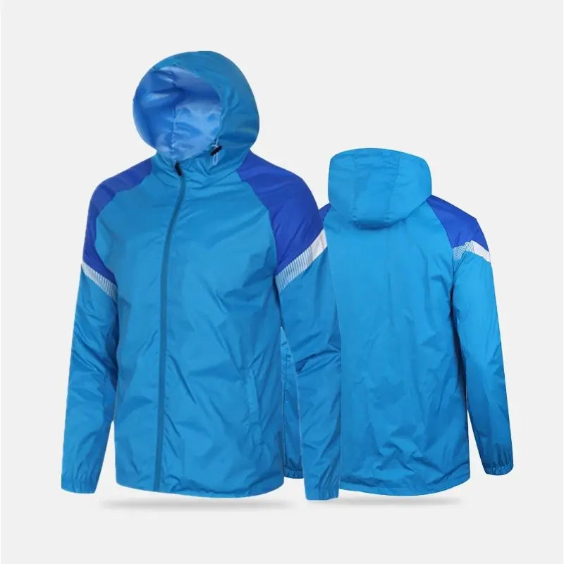 Men's Running And Hiking Gear: Waterproof, Hooded Training Jacket / Rungear