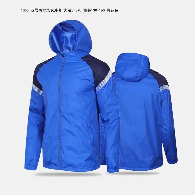 Men's Running And Hiking Gear: Waterproof, Hooded Training Jacket / Rungear