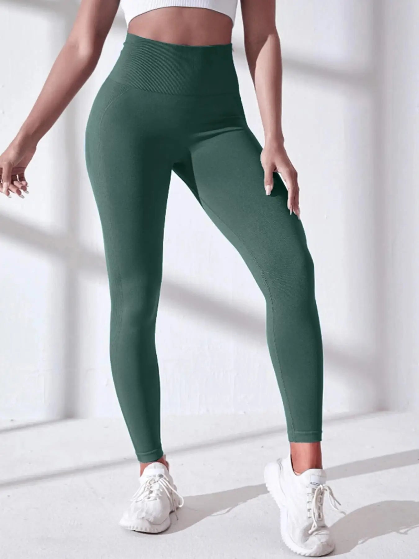 Women's Compression Apparel: 3 Pack High Waisted, Soft Tummy Control Fitness Leggings / Rungear