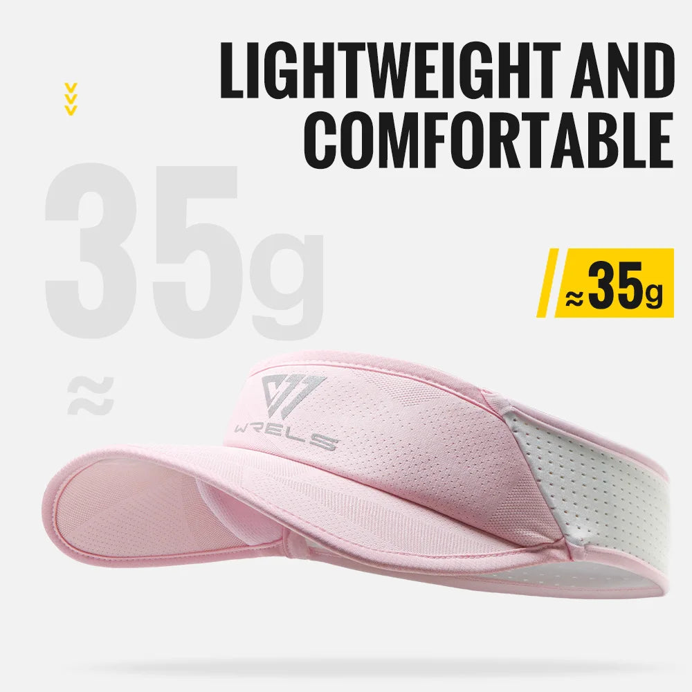WRELS Sports Sun Visor Hat – Lightweight, Cooling & UV Protection for Running, Tennis & Golf