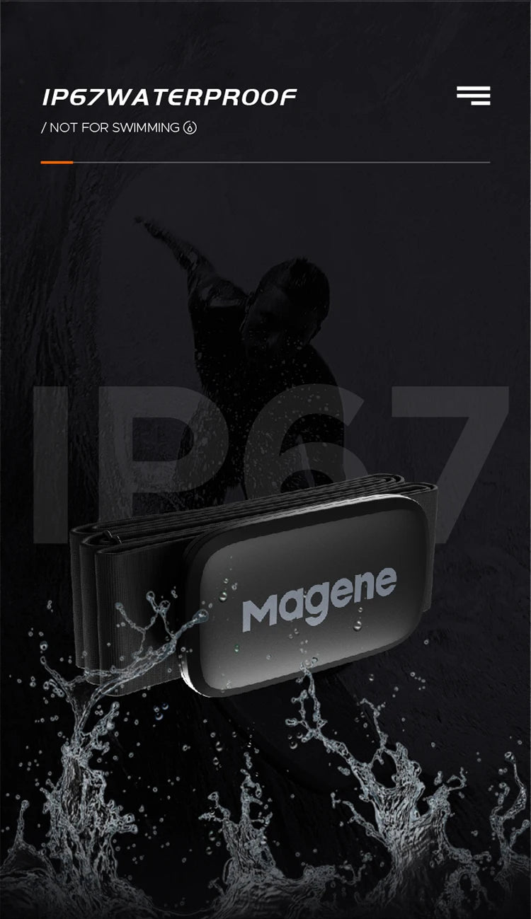 Magene H64 Heart Rate Monitor with Chest Strap – Dual Mode ANT+ & Bluetooth for Cycling, Running & Wahoo/Garmin Compatibility | RUNGEAR