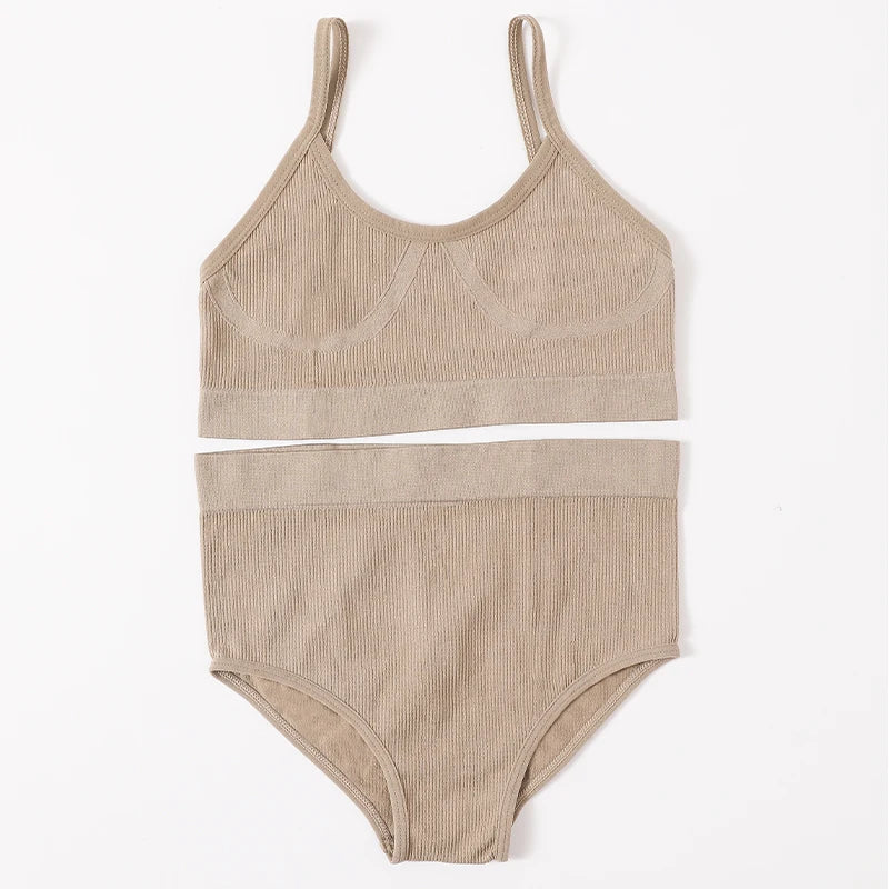 Women's Underwear Sets: U-Back, Push Up Bralette and Breathable Briefs / Rungear