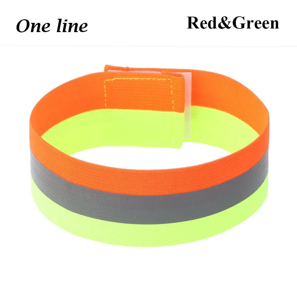 Reflective Safety Armband – Adjustable Elastic Strap for Night Running, Cycling & Jogging