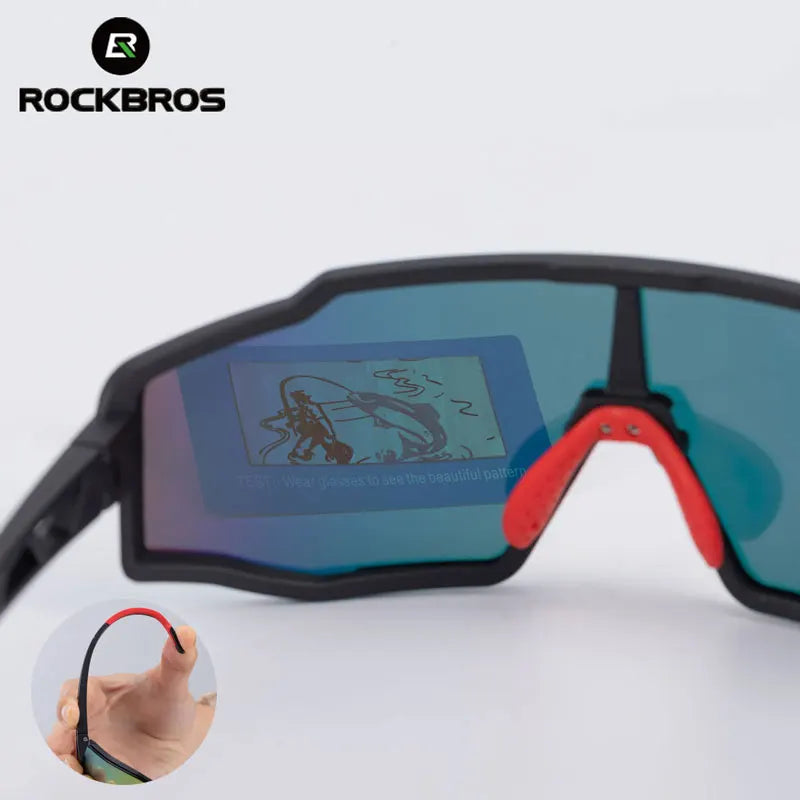ROCKBROS Polarized Sunglasses – UV400 Photochromic Sports Glasses for Running
