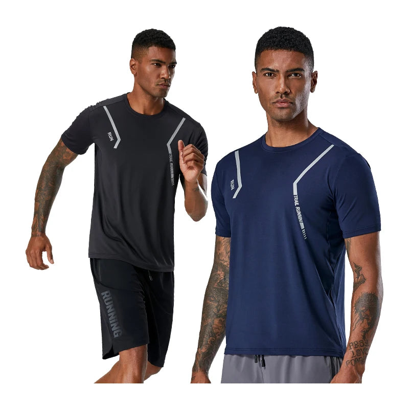 Men's Running Clothing: Quick-Dry, Short Sleeved, Breathable Mesh Training Shirt / Rungear