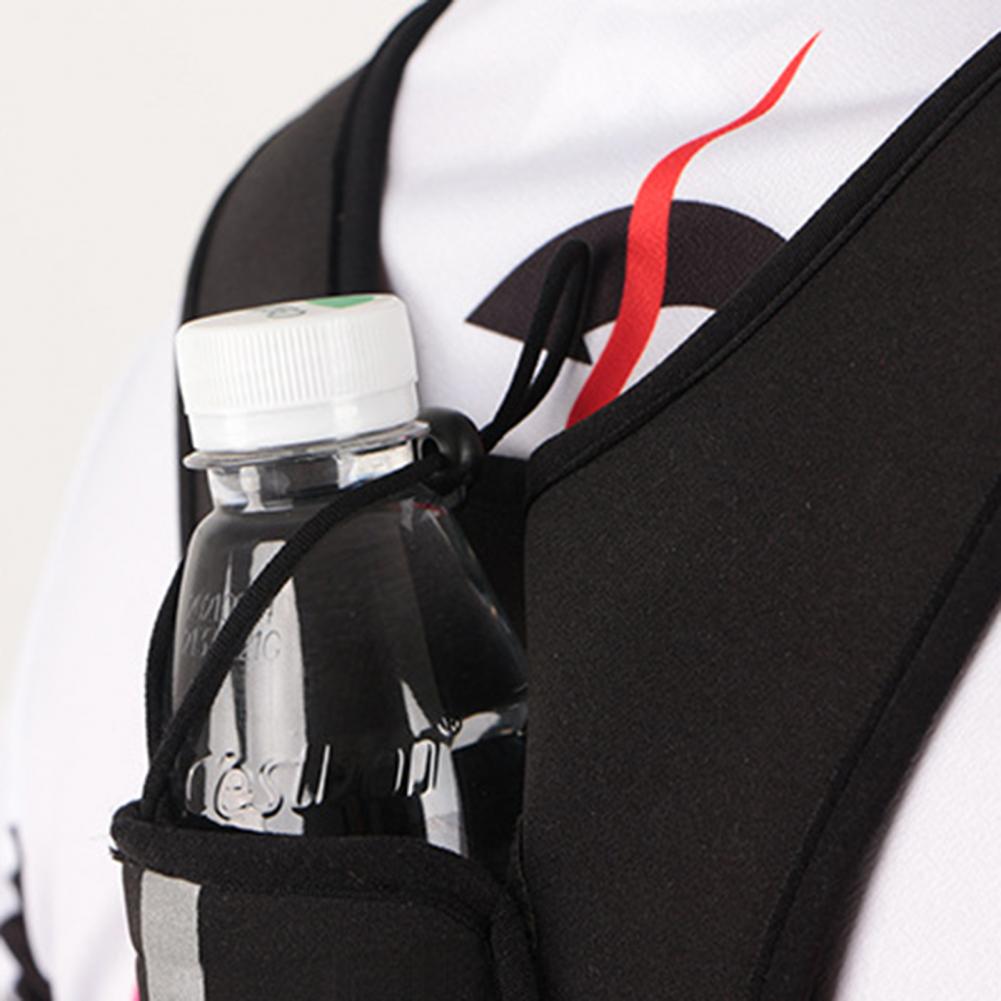 Running Vest with Phone & Hydration Pocket – Lightweight, Water-Resistant, Elastic Chest Harness | Trail Running & Outdoor | Black
