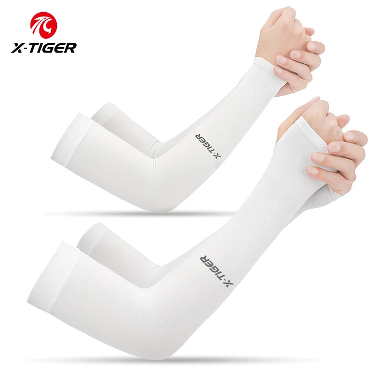 Winter Gear Accessories: X-TIGER Unisex Outdoor UV Sun Protection, Ice Fabric Arm Warmers Sleeves Running, Outdoor Sport / Rungear