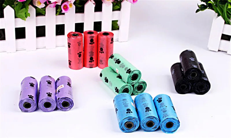 Biodegradable Dog Poop Bags – Colourful Rolls (1 or 3 Pack)