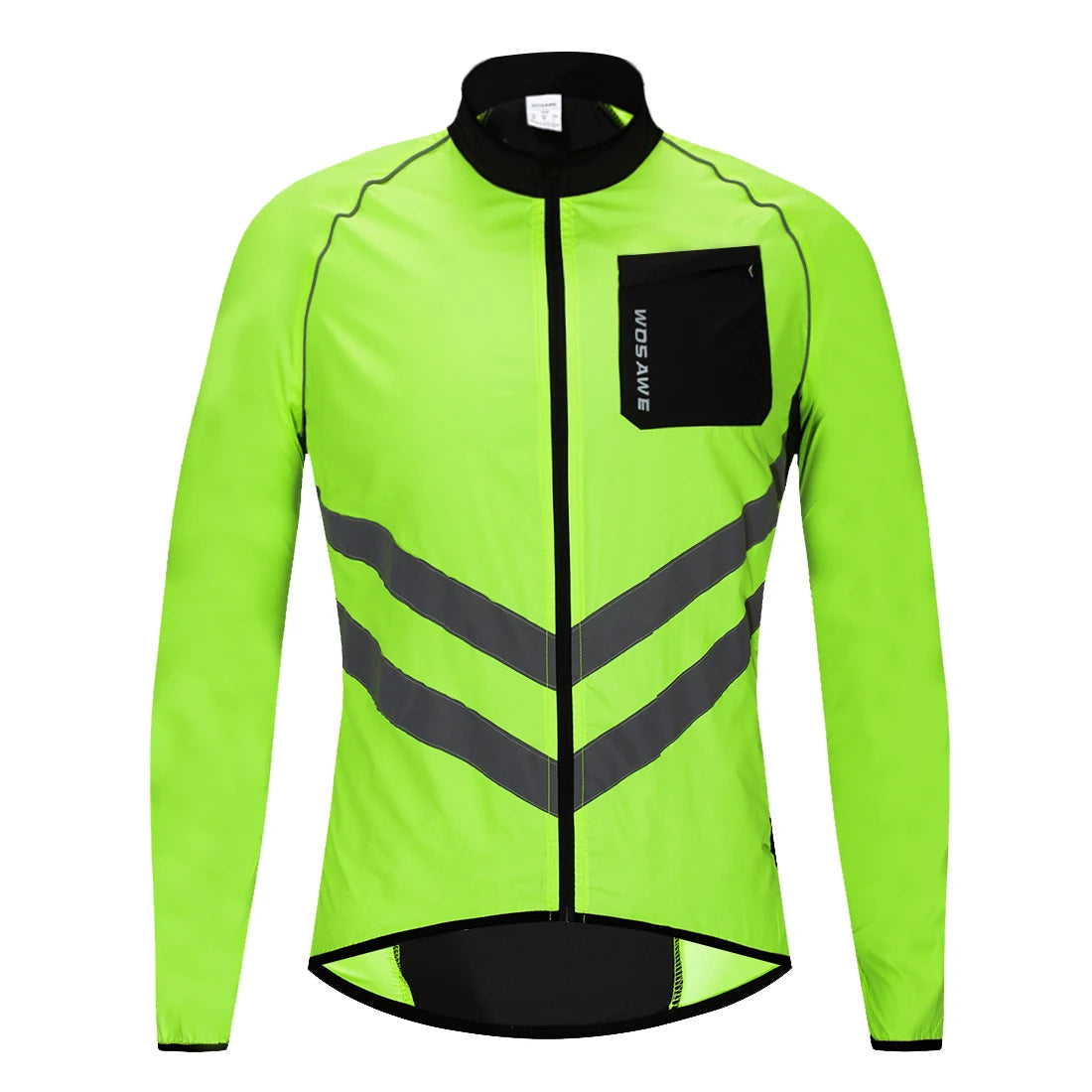 Men's Running Apparel: WOSAWE Ultralight Reflective Windproof Water Resistant Windbreaker / Rungear