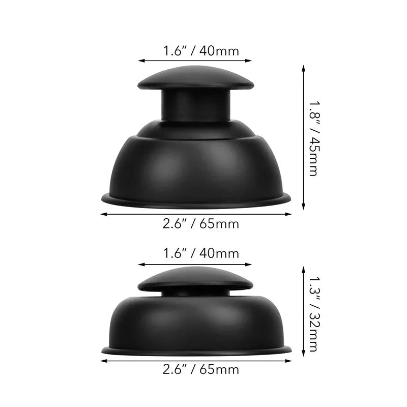 Recover Gear Accessories: 12PC Silicone Cupping Suction Cup Massager Therapy Sets, Anti Cellulite for Facial, Body, Deep Tissue Massage / Rungear
