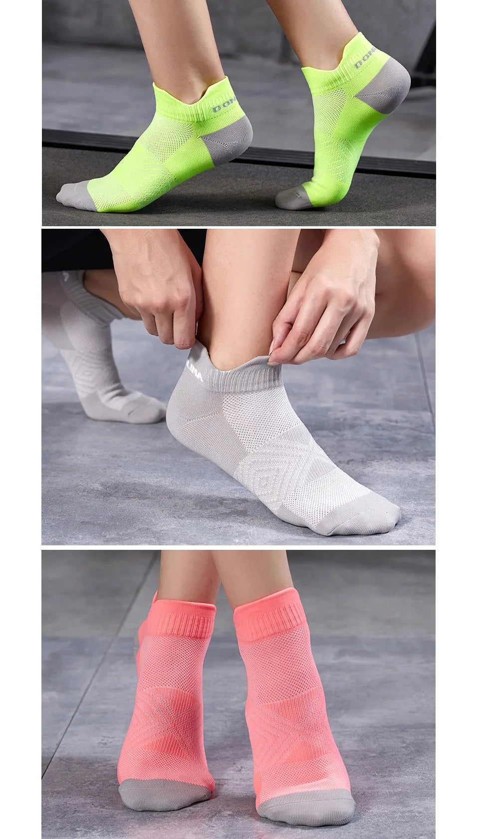 Athletic Nylon, Bright Colour, Outdoor, Breathable, Quick-Drying Ankle Socks - Gears For Runners / Rungear