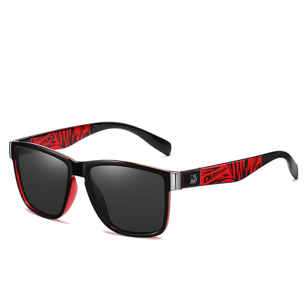 UV400 Mirrored Sport Sunglasses – Unisex Square Frame for Fishing, Hiking & Outdoor Sports