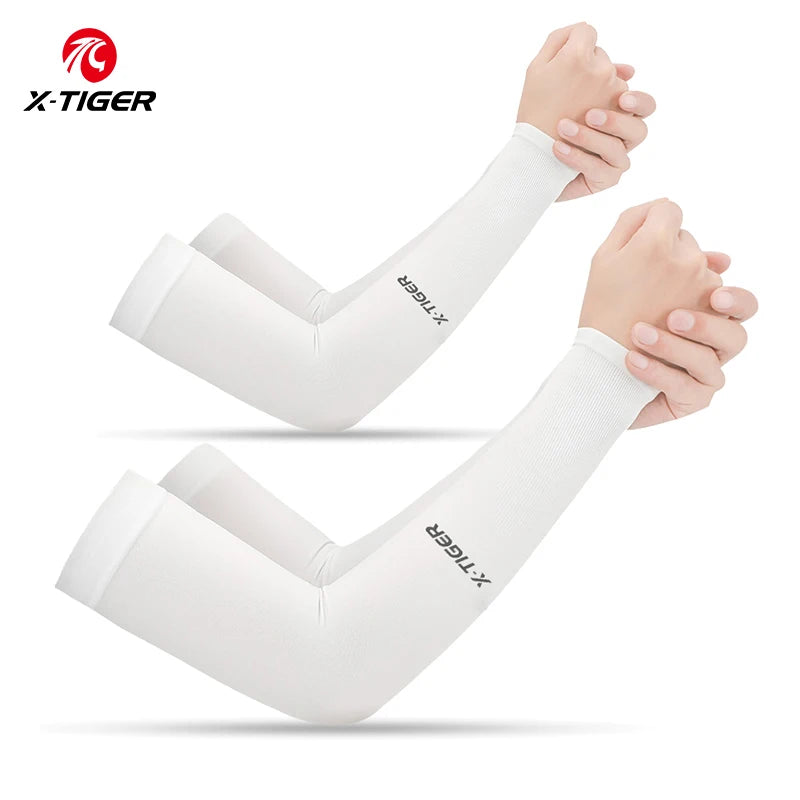 Winter Gear Accessories: X-TIGER Unisex Outdoor UV Sun Protection, Ice Fabric Arm Warmers Sleeves Running, Outdoor Sport / Rungear