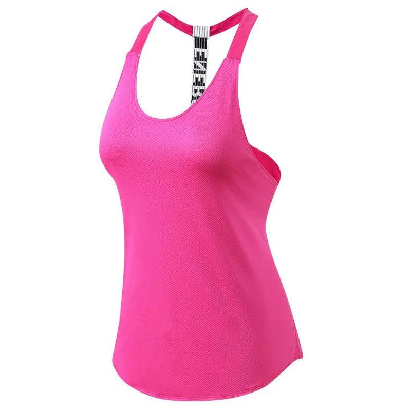 Women's Running Apparel: Quick Drying Backless Sleeveless Sports Gym Tank Top / Rungear