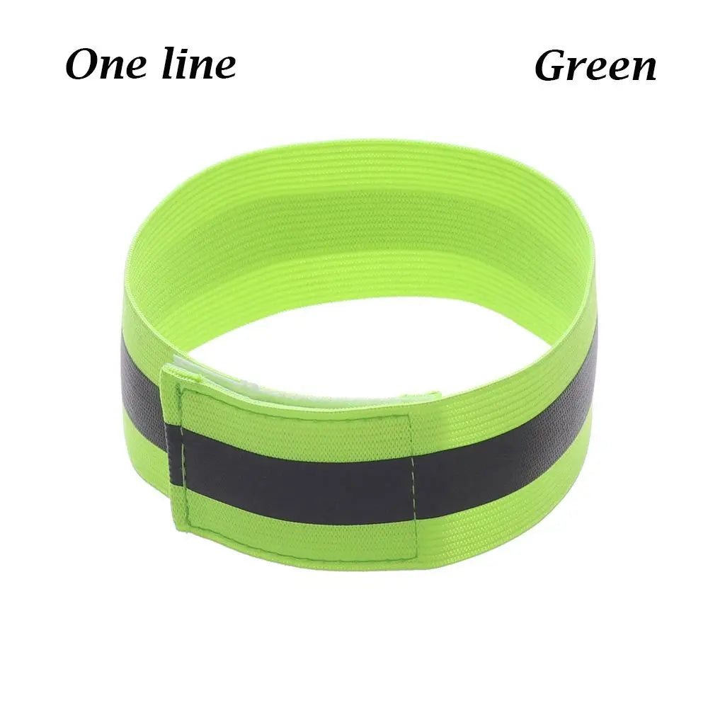 Reflective Safety Armband – Adjustable Elastic Strap for Night Running, Cycling & Jogging