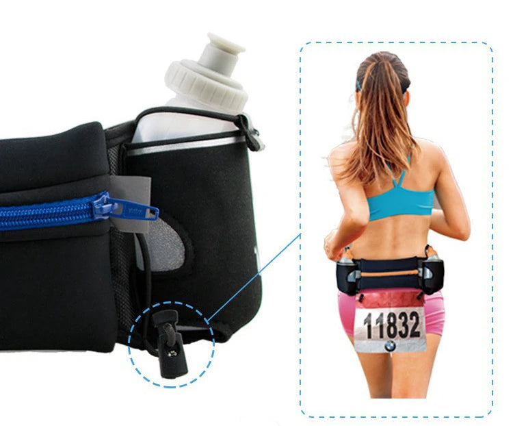 Running Waist Pack with 2 Water Bottles – Phone Belt Bag for Trail & Marathon | RUNGEAR