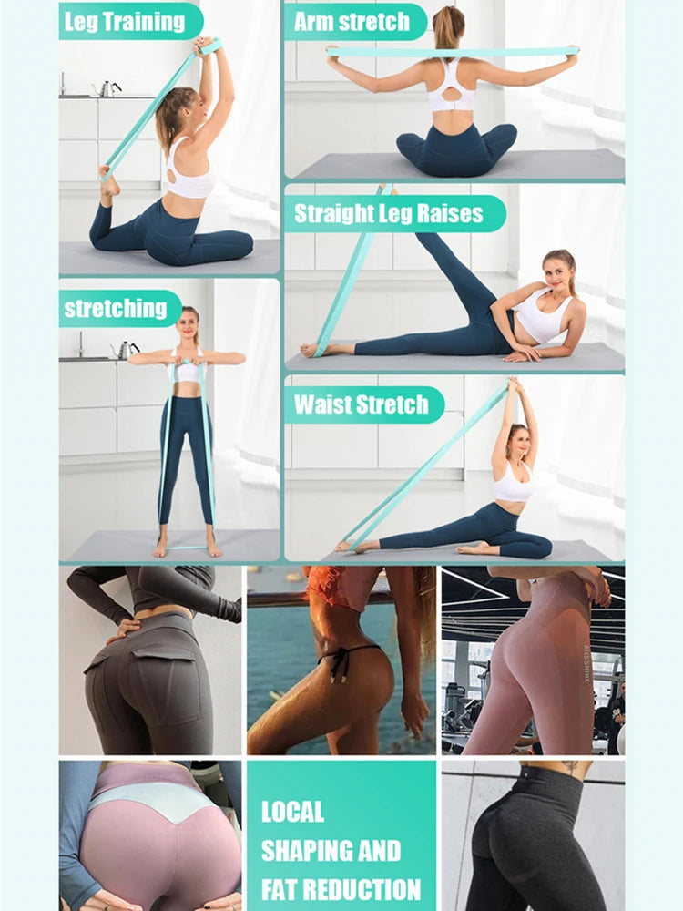 Recovery Gear Accessories: Fitness, Elastic Long Resistance Booty Bands Set Pull Up Gym Equipment / Rungear