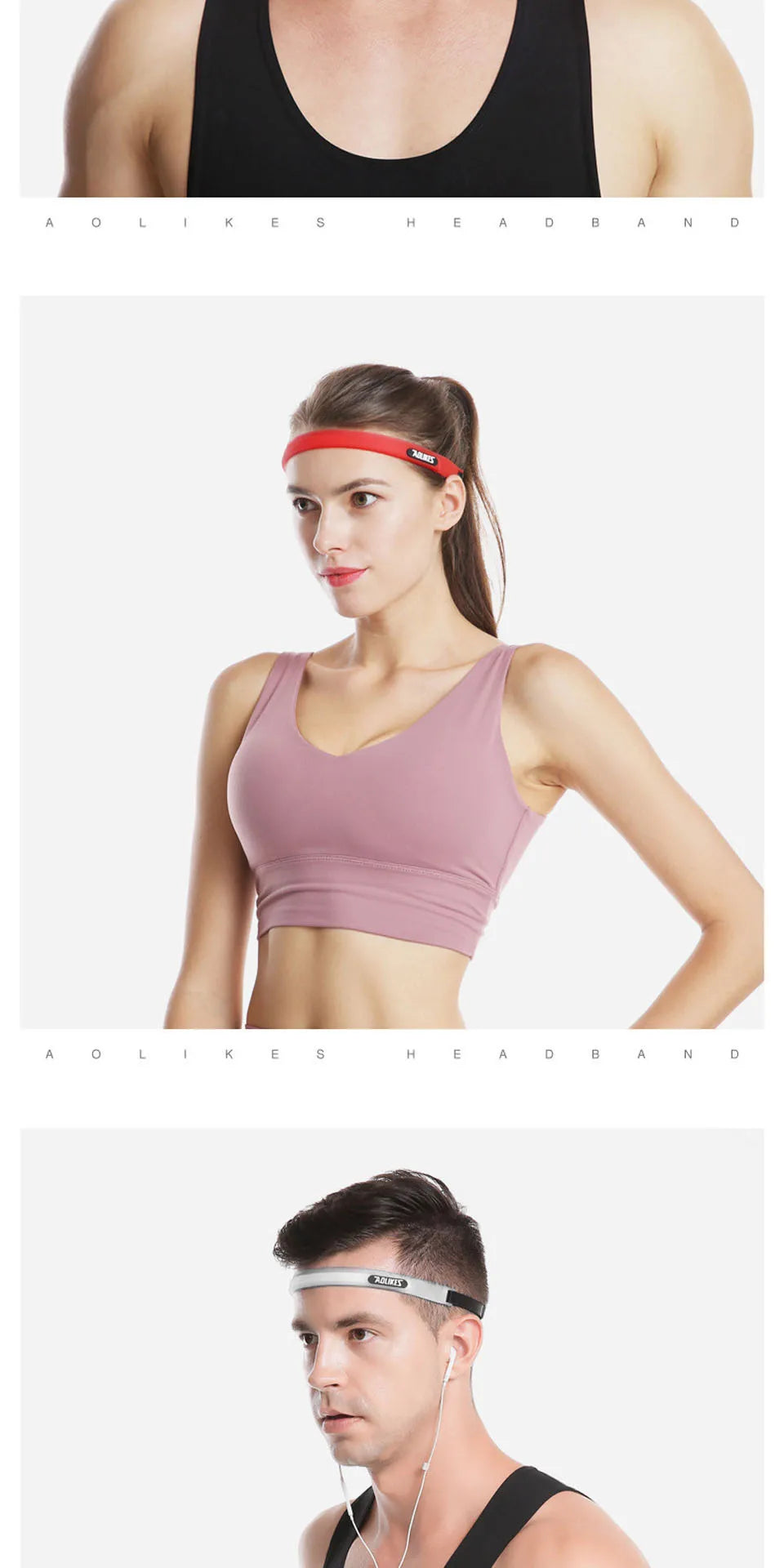Anti-Slip Sports Headband – Absorbent Elastic Sweatband for Running, Yoga & Fitness | RUNGEAR