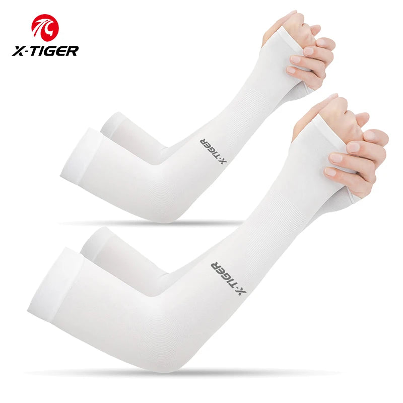 Winter Gear Accessories: X-TIGER Unisex Outdoor UV Sun Protection, Ice Fabric Arm Warmers Sleeves Running, Outdoor Sport / Rungear