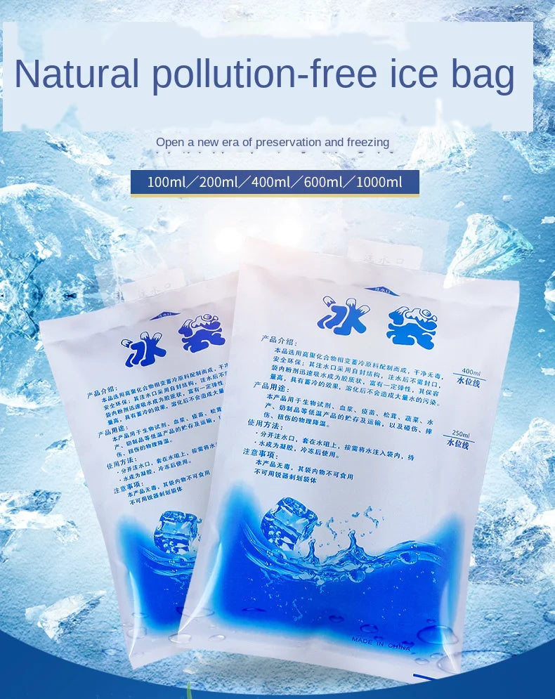 10-Pack Reusable Hot & Cold Gel Packs – Eco-Friendly Cold Compress Set for Injuries & Pain Relief