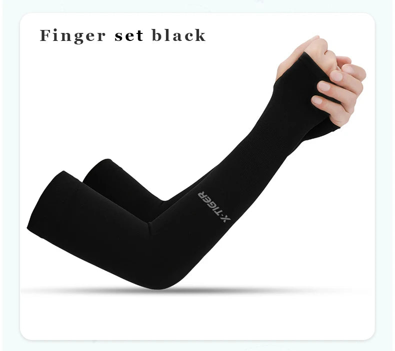 Winter Gear Accessories: X-TIGER Unisex Outdoor UV Sun Protection, Ice Fabric Arm Warmers Sleeves Running, Outdoor Sport / Rungear