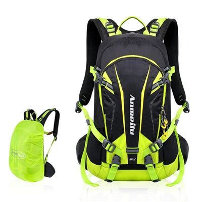 Trail Gear Accessories: 20L Waterproof, Breathable, Lightweight Hydration Backpack With Bladder and Rain Cover / Rungear