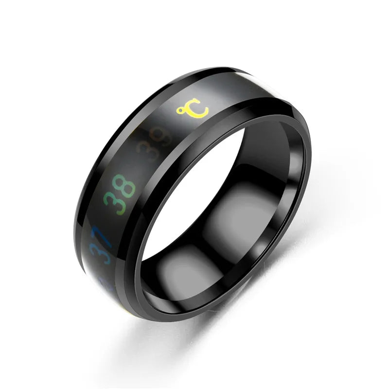 Tech Gear Accessories: Stainless Steel, Smart Sensor, Real-Time Body Temperature Rings / Rungear