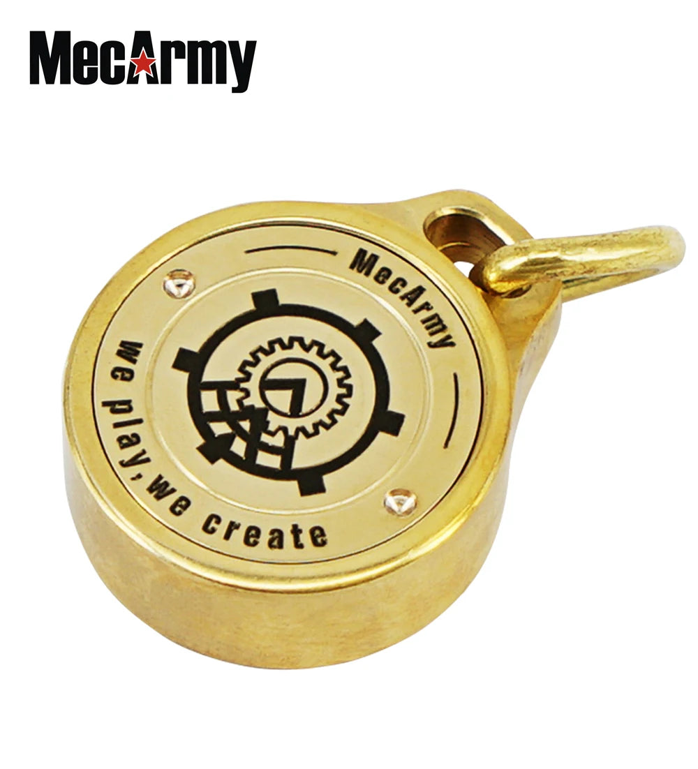 Running Trail Gear: MecArmy Brass CMP Navigational Compass For Outdoors with Lanyard / Rungear