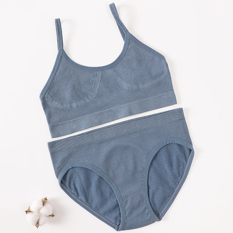 Women's Underwear Sets: U-Back, Push Up Bralette and Breathable Briefs / Rungear