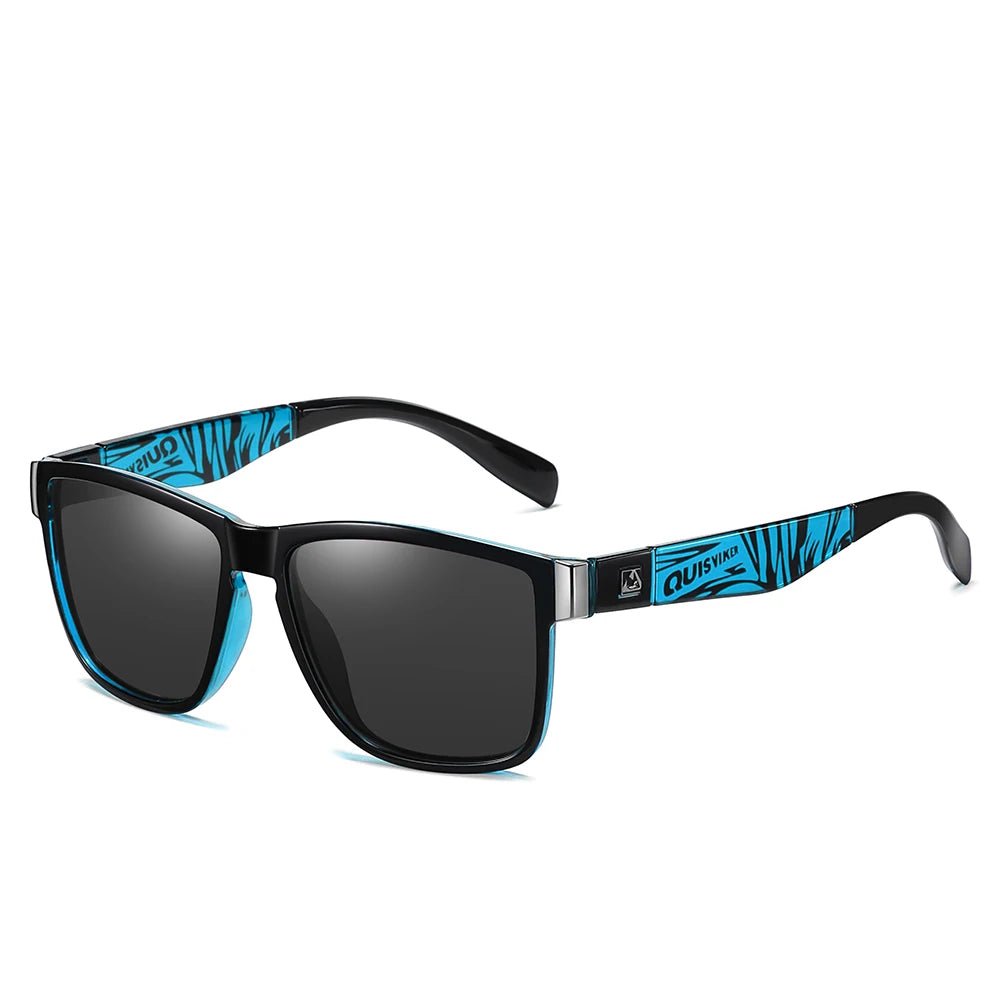 UV400 Mirrored Sport Sunglasses – Unisex Square Frame for Fishing, Hiking & Outdoor Sports