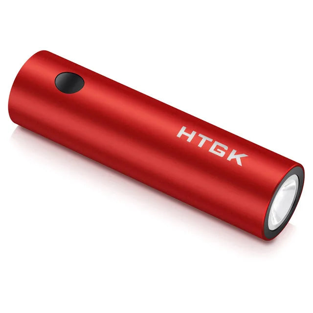 Tech Gear Accessories: 5000 Mah, Portable, Mini Multi-Function Mobile Power Bank With Outdoor Light Torch / Rungear