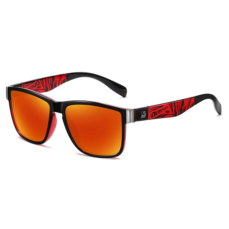UV400 Mirrored Sport Sunglasses – Unisex Square Frame for Fishing, Hiking & Outdoor Sports