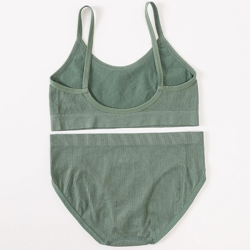 Women's Underwear Sets: U-Back, Push Up Bralette and Breathable Briefs / Rungear