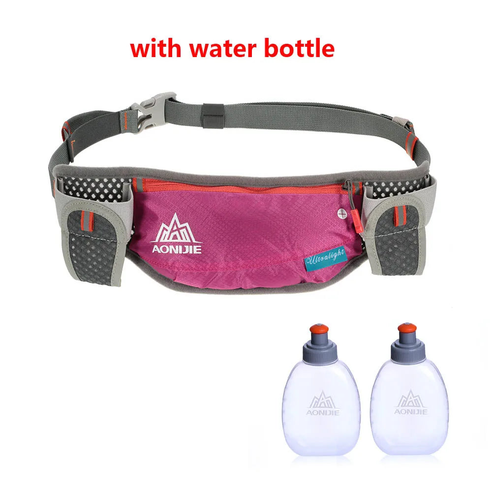 Running Hydration Waist Pack with Dual Water Bottle Holders & Phone Pocket – Water-Resistant Unisex Belt Bag | RUNGEAR