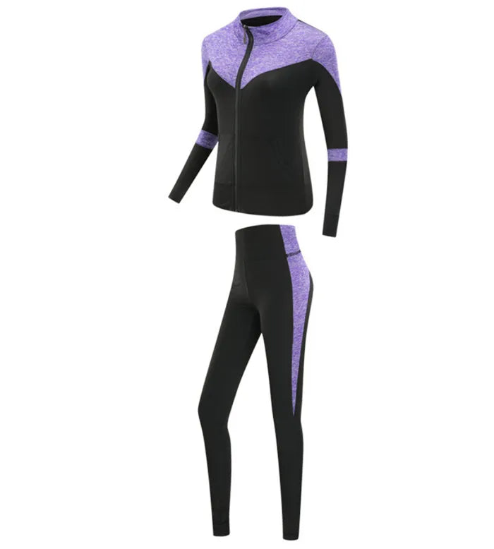 Women's Quick Dry Sets: 4Pc Workout Training Activewear Sets / Rungear