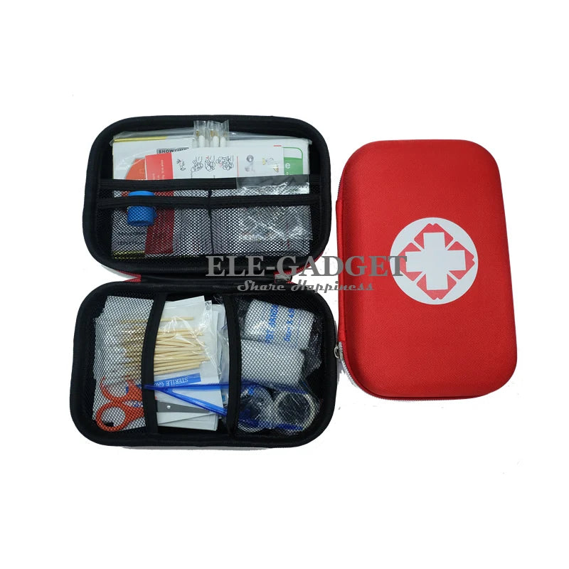 17 Items/93pcs Portable Travel First Aid Medical Emergency Kits For Home Outdoor Sports with Emergency Blanket