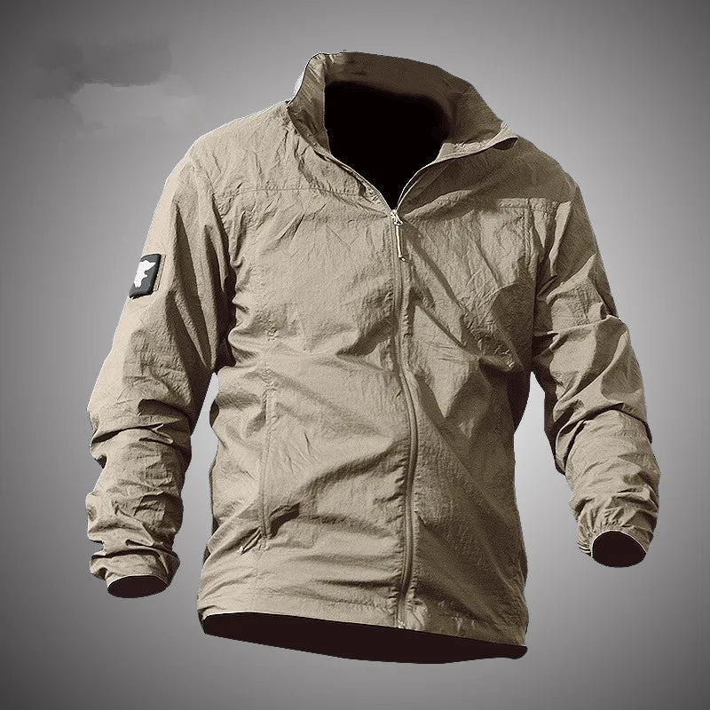Men's Running Apparel Jackets: Lightweight, Waterproof, Summer Breathable Thin Hooded Jacket / Rungear