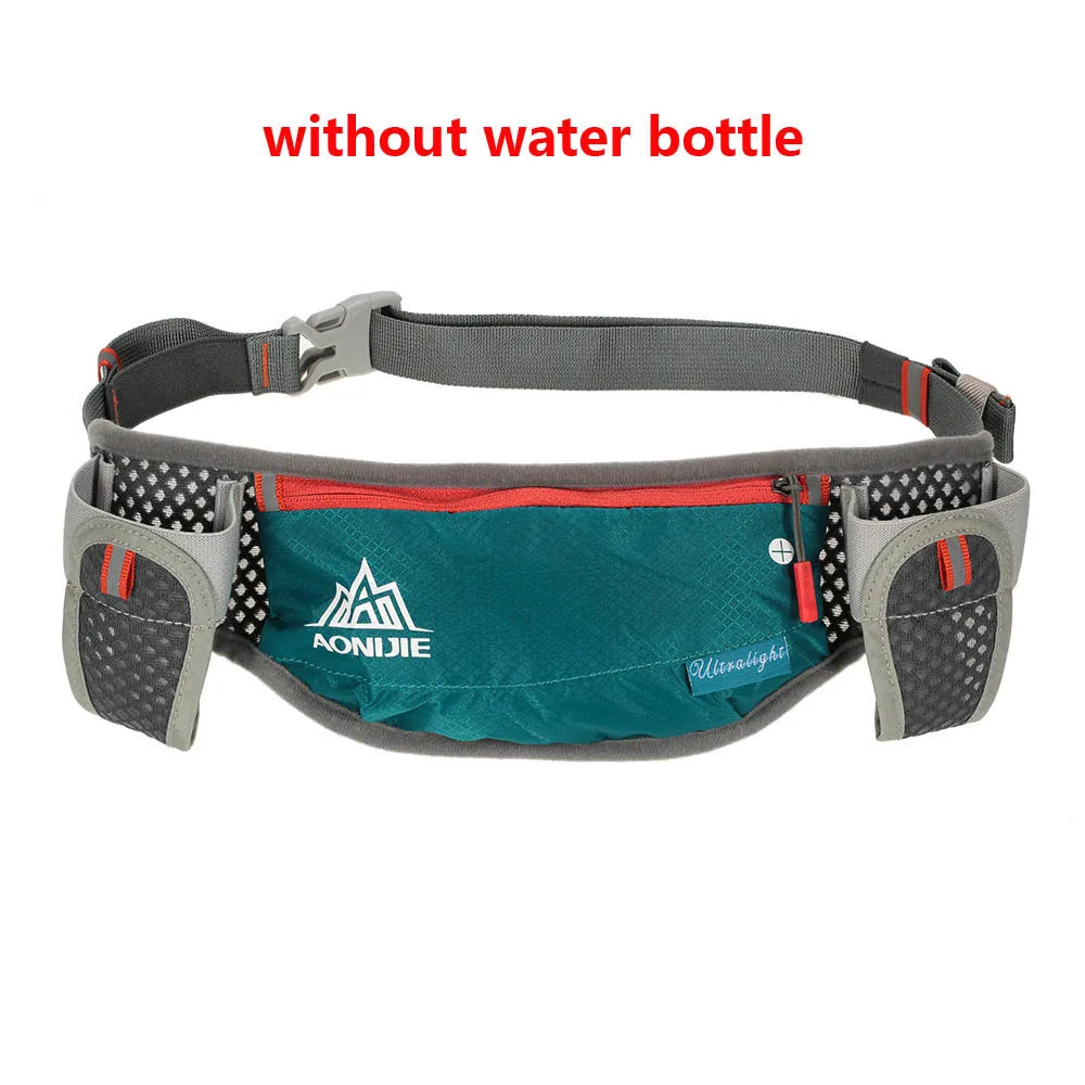 Running Hydration Waist Pack with Dual Water Bottle Holders & Phone Pocket – Water-Resistant Unisex Belt Bag | RUNGEAR