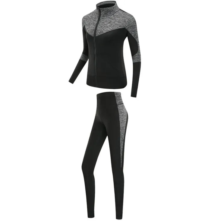 Women's Quick Dry Sets: 4Pc Workout Training Activewear Sets / Rungear