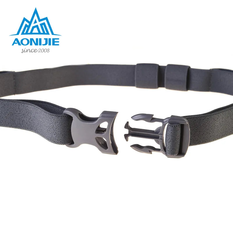 Running Race Accessories: AONIJIE Race Number Belt With Gel Holder For Triathlon Marathon Outdoor Sports / Rungear