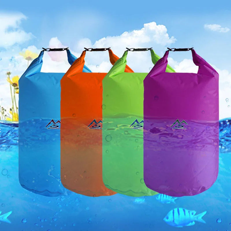 Waterproof PVC Roll-Top Dry Bag | Roll-Top Buckle Closure, Shoulder Strap Loop | Available in 5L–70L | RUNGEAR
