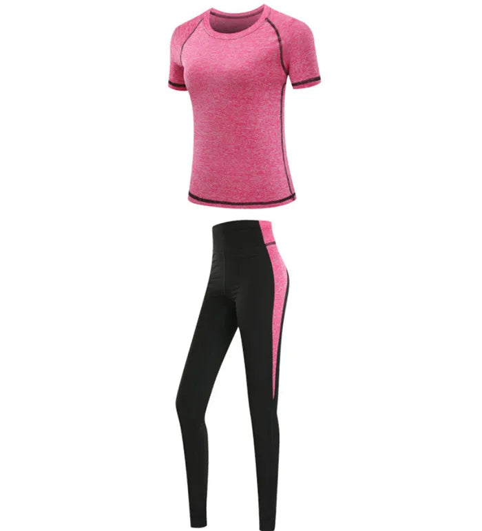 Women's Quick Dry Sets: 4Pc Workout Training Activewear Sets / Rungear