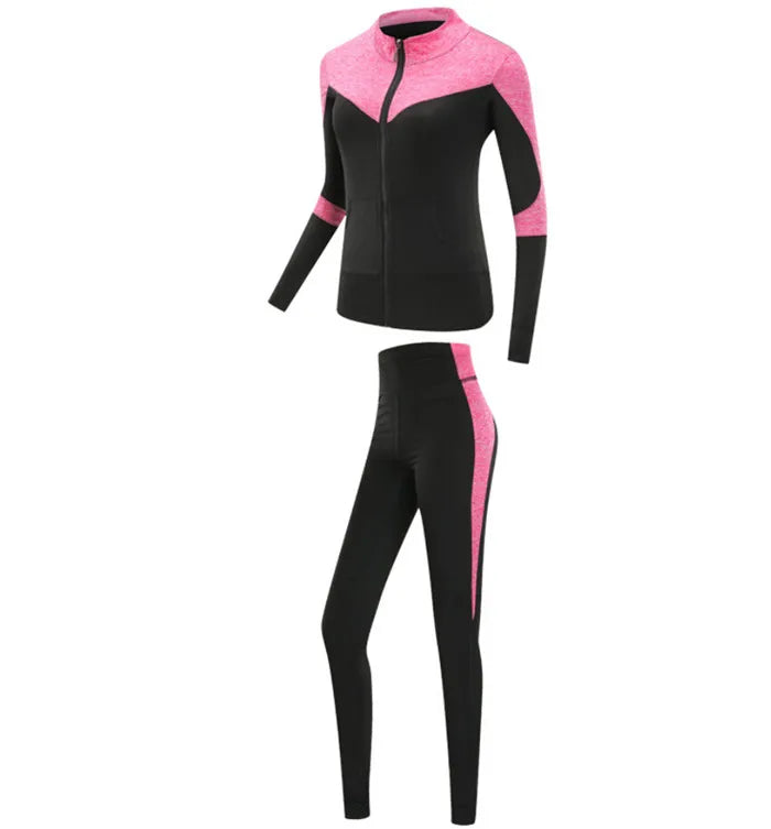 Women's Quick Dry Sets: 4Pc Workout Training Activewear Sets / Rungear