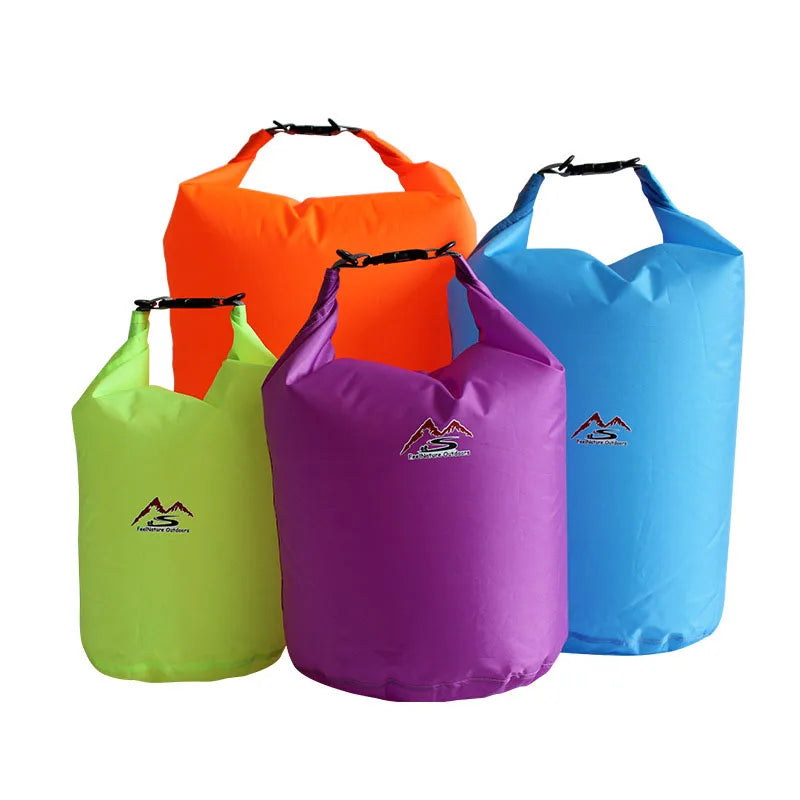 Waterproof PVC Roll-Top Dry Bag | Roll-Top Buckle Closure, Shoulder Strap Loop | Available in 5L–70L | RUNGEAR