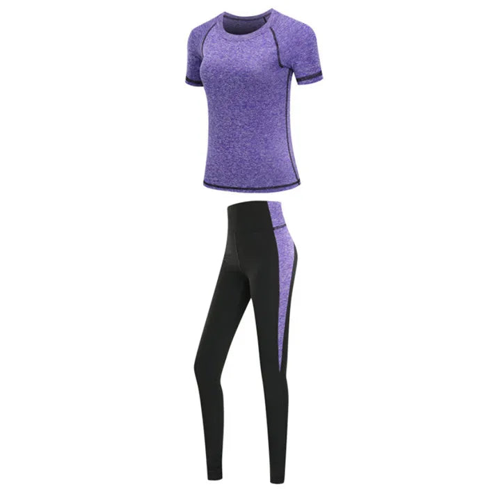 Women's Quick Dry Sets: 4Pc Workout Training Activewear Sets / Rungear