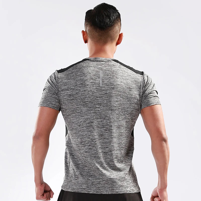 Men's Running Clothing: Quick-Dry, Short Sleeved, Breathable Mesh Training Shirt / Rungear