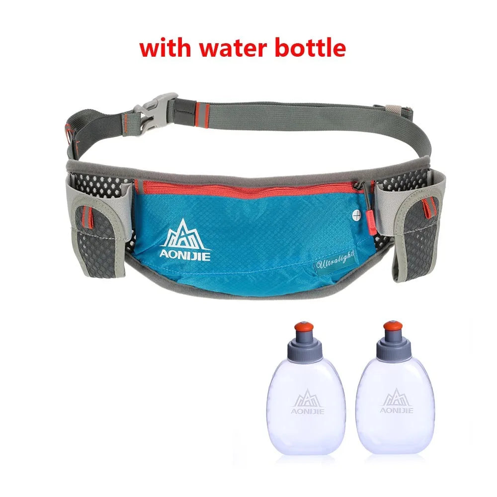 Running Hydration Waist Pack with Dual Water Bottle Holders & Phone Pocket – Water-Resistant Unisex Belt Bag | RUNGEAR
